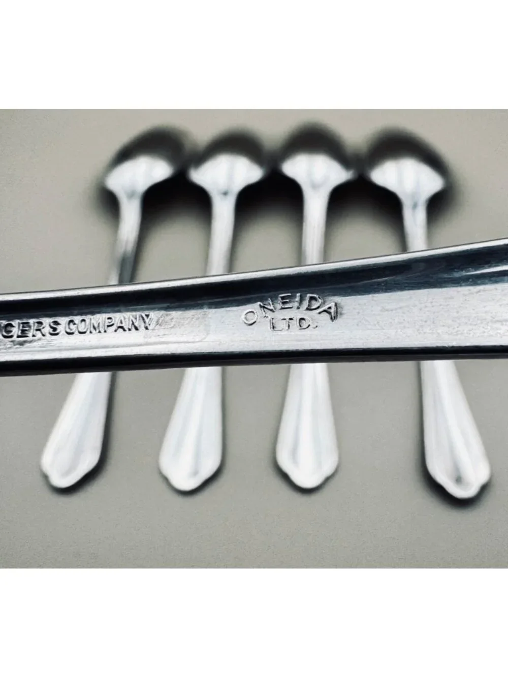 5 COUNTESS II Simeon L & George H Rogers Oval Soup Spoons Silverplate Oneida